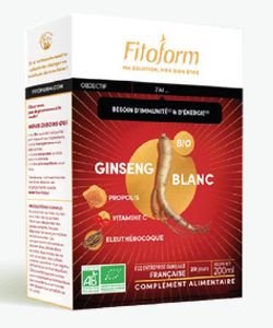 Ginseng Blanc BIO, 20 ampoules